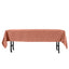 Satin Rectangular 60"x102" Tablecloth Terracotta (Rust) - Smooth and Lustrous Table Cover