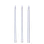 3-Pack LED Decorative Lighting Warm Flickering White - Flameless Taper Candles 11"