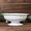 3-Pack Plastic Footed Compote Bowl Flower Vases Roman Style White - Round Decorative Pedestal Table Centerpieces 10"