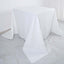 100% Cotton 90"x90" Square Tablecloth White Linen - Sophisticated, Soft & Breathable Fabric Table Cover