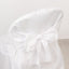 10-Pack Polyester Slip-On Folding Chair Covers with Attached Sashes â€“ White Durable Reusable Covers for Wedding & Event Decor