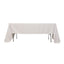 Lamour Satin 60"x126" Rectangle Tablecloth White - Soft & Silk-Like Table Cover for Upscale Dining