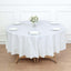 5-Pack Plastic Table Covers White Round - Durable PVC Disposable Tablecloths for Events 84"
