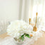 2 Bushes 17" White Artificial Silk Peony Flower Bouquets, Real Touch Peonies Spray