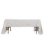100% Cotton 60"x126" Rectangle Tablecloth White Linen - Sophisticated, Soft & Breathable Table Cover