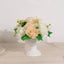 4-Pack Plastic Flower Pot Vases Roman Style White - Classic Floral Urn Planter Table Centerpieces 6"
