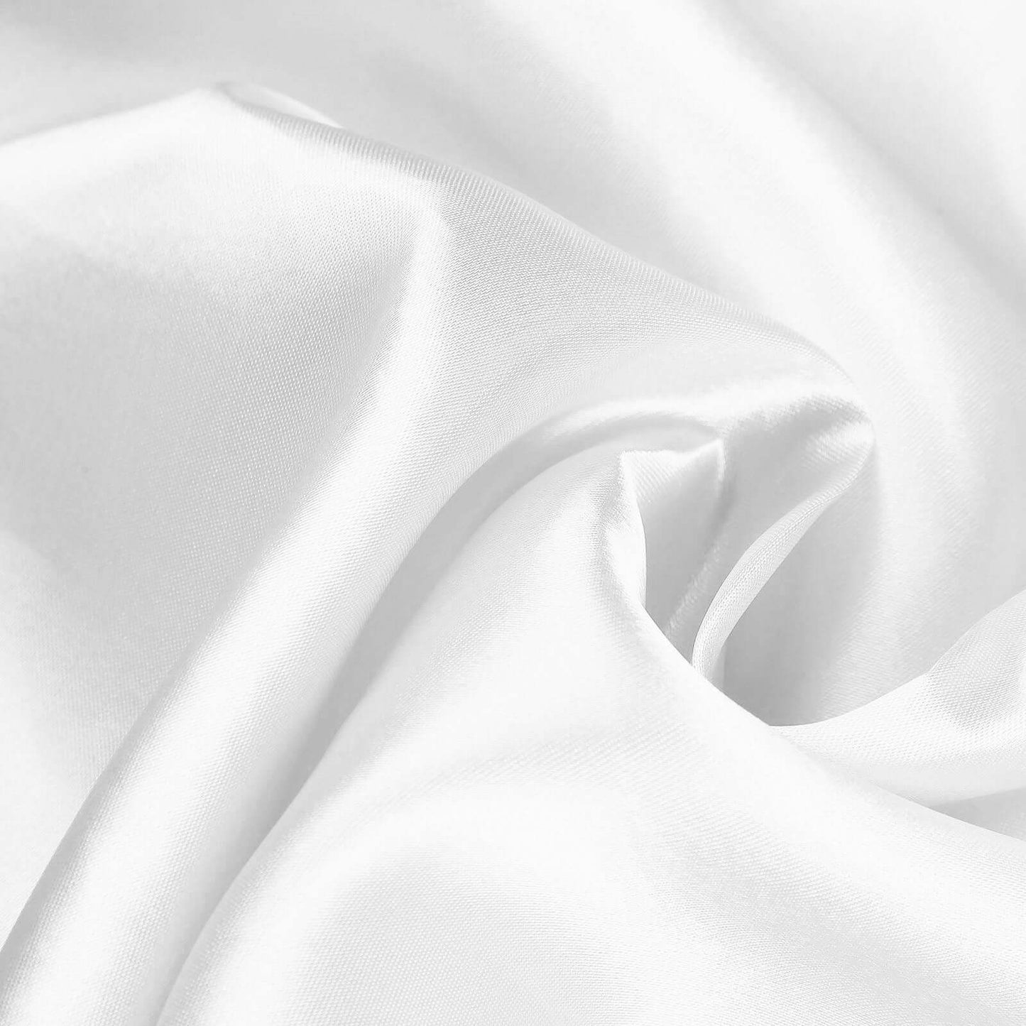 Satin 120" Round Tablecloth White - Stylish Seamless Table Cover for Weddings & Events