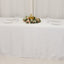 Lamour Satin 90"x156" Rectangle Tablecloth White - Luxurious, Soft Seamless Table Cover for Stylish Settings