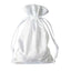 12 Pack 6"x9" White Satin Drawstring Wedding Party Favor Gift Bags