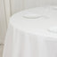 Cotton Blend 120" Round Tablecloth White - Seamless Wrinkle-Resistant Design for Upscale Occasions