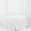 Sequin 120" Round Tablecloth White - Seamless Glittering Design for Sophisticated Events