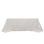 100% Cotton 90"x132" Rectangle Tablecloth White Linen - Seamless, Soft & Breathable Table Cover