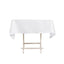 Cotton Blend 54"x54" Square Tablecloth White - Wrinkle-Resistant Table Cover