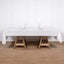 Linen-Like Paper 50"x108" Rectangle Tablecloth White - Disposable Airlaid Table Cover for Easy Cleanup