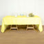 Polyester 60"x126" Rectangle Tablecloth Yellow - Wrinkle-Resistant Table Cover