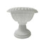 4 Pack 11" Off White Crafted All Weather Roman Inspired Pedestal Column Flower Plant Stand Pot - PVC