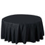 Premium Polyester 120" Round Tablecloth Black - Seamless 220GSM Wrinkle-Resistant Design for Classy Events