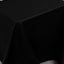 Lamour Satin 90"x156" Rectangle Tablecloth Black - Luxurious, Soft Seamless Table Cover for Stylish Settings