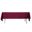Scuba Rectangular 60"x102" Tablecloth Burgundy - Wrinkle Free & Stain Resistant Table Cover
