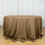 Polyester 132" Round Tablecloth Taupe - Seamless Chic Table Cover