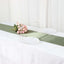 Satin 12"x108" Table Runner Dusty Sage Green - Stylish Table Linen