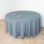 Polyester 132" Round Tablecloth Dusty Blue - Seamless Chic Table Cover