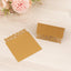50-Pack Wedding Place Cards with Laser Cut Hollow Heart Design Gold - Printable Reservation Seating Tent Cards 210 GSM