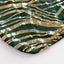 Spandex Chair Cover with Wave Embroidered Sequins for Banquet Chairs Hunter Emerald Green/Gold - Glittering Stretch Fitted Slipcover