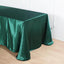 Satin Rectangular 90"x132" Tablecloth Hunter Emerald Green - Seamless Table Cover