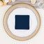 20 Pack Linen-Like Paper 5"x5" Napkins Navy Blue - Highly Absorbent Airlaid Napkins