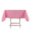 Premium Polyester 54"x54" Square Tablecloth Pink - Stain and Wrinkle-Resistant 220GSM Table Cover