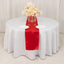 Lamour Satin 12"x108" Table Runner Red - Smooth & Lustrous Finish