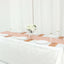 Plastic Woven Vinyl 13"x6ft Table Runner Metallic Rose Gold - Non-Slip & Reversible Tabletop Decor