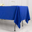 Scuba Rectangular 60"x102" Tablecloth Royal Blue - Wrinkle Free & Stain Resistant Table Cover