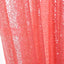 2 Pack Coral Sequin Curtains With Rod Pocket Window Treatment Panels - 52"x84â€