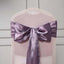 5 Pack Satin Chair Sashes Violet Amethyst - Durable Chair Bows with Shiny Finish 6"x106"