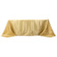 Satin Striped 90"x132" Rectangular Tablecloth Champagne - Seamless Silky Smooth Table Cover