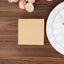 20 Pack Linen-Like Paper 5"x5" Napkins Natural - Highly Absorbent Airlaid Napkins