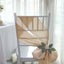 5 Pack Satin Chair Sashes Nude - Durable Chair Bows with Shiny Finish 6"x106"