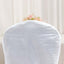 Crinkle Crushed Taffeta Chair Cover for Banquet Chairs White - Reusable Chic Wedding Decor