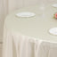 Scuba Round 120" Tablecloth Shimmering Pearl White - Wrinkle Free, Stain Resistant & Seamless Table Cover