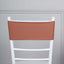 5 Pack Stretch Spandex Chair Sashes Terracotta (Rust) - Fitted Finish Two Ply Heavy Duty Chair Bands 5"x12"