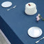 Polyester 90"x132" Rectangle Tablecloth Dark Denim Blue - Seamless Faux Denim Design for Classy Celebrations