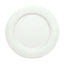 10-Pack Disposable Round Charger Plates in White with Leathery Texture - Durable 1100GSM Cardboard Placemats for Dinner Parties & Banquets 13"