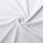 Stretch Spandex 72"x30" Rectangular Table Cover White with Curved Open Back Design Tailored Professional Look for Tradeshows, Events & Exhibitions