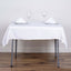 Polyester Square 54"x54" Tablecloth White - Wrinkle-Resistant & Durable Table Cover for Events