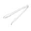 3-Pack Plastic Serving Tongs Clear - Durable Disposable Food Service Tongs for Salad Bars Dessert Tables Buffets 12"