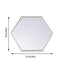 6-Pack Hanging Wall Decor Hexagon Glass Mirror Table Centerpiece - Decorative Reflective Display 8"