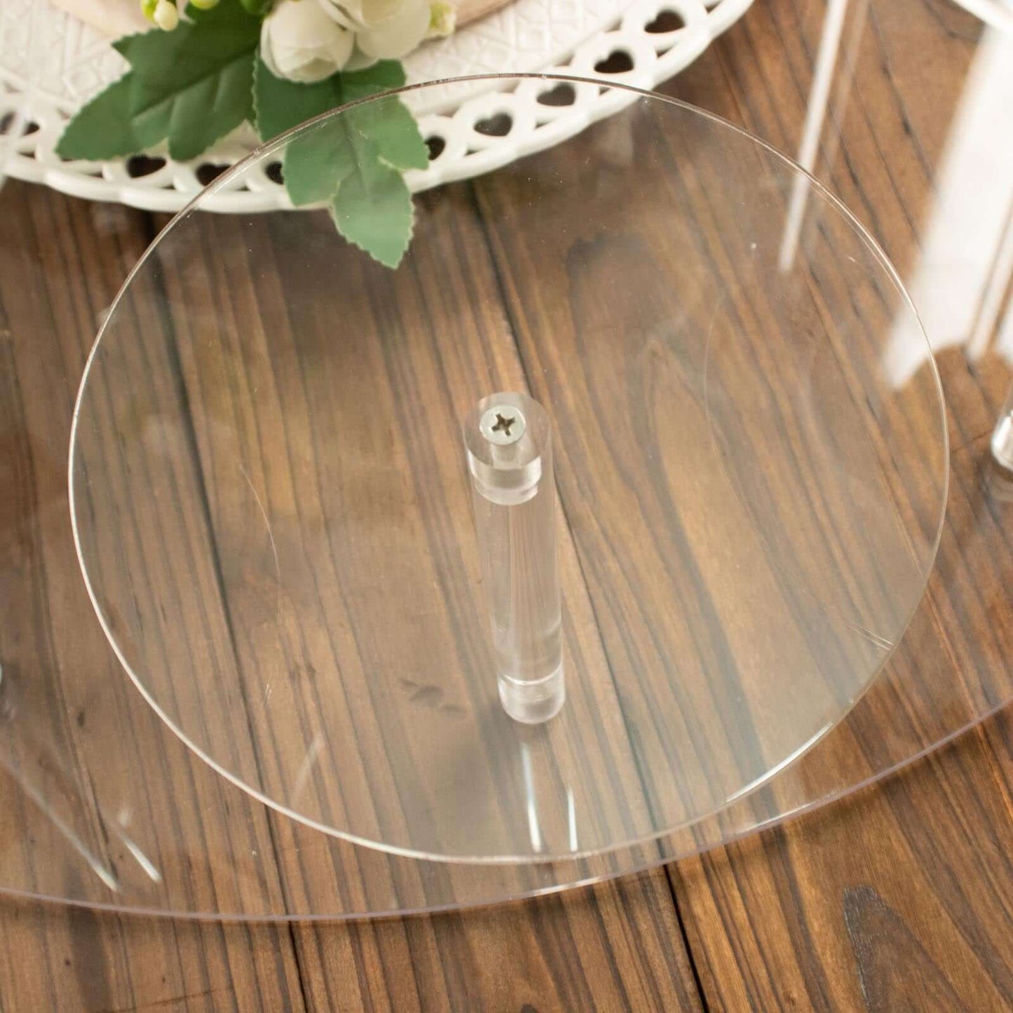 Acrylic Cake Stand with 12-Arm Tiered Cupcake Holders Clear - Easy Assembly Multi-layer Dessert Display Centerpiece Tower for Weddings Gala Events & Celebrations 29"