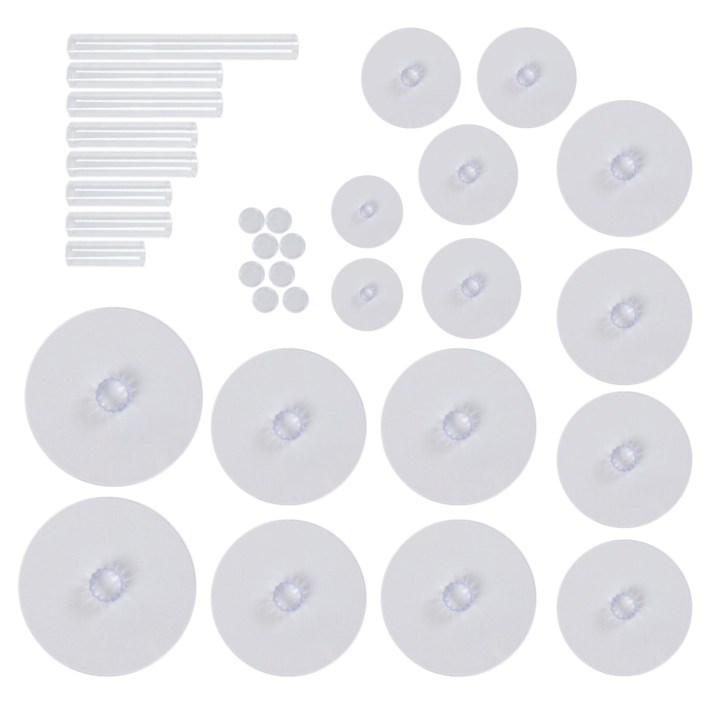 8-Tier Acrylic Cake Stand Set Clear - Assorted Sizes for Buffet Party Tables